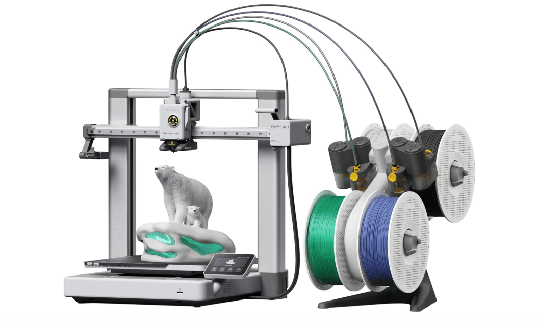 
Bambu Lab A1 Combo, A1 3D Printer and AMS lite, Support Multi-Color 3D Printing, High Speed & Precision, Full-Auto Calibration & Active Flow Rate