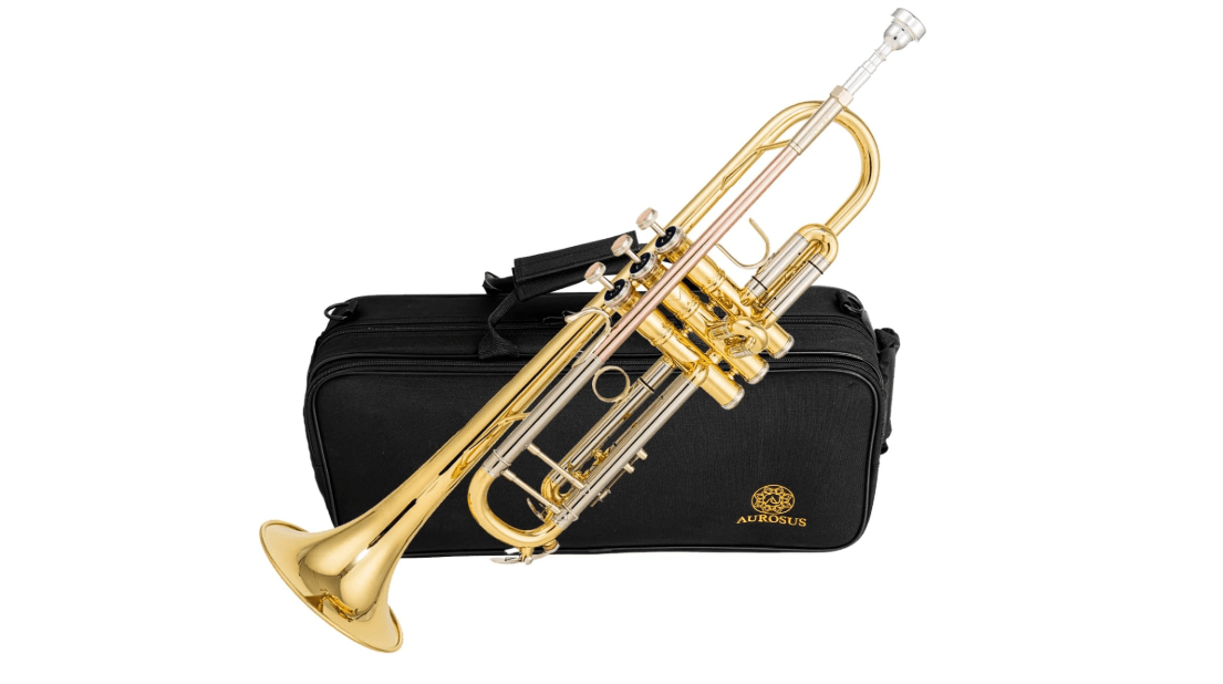  AUROSUS Bb trompetas oro rojo latón tubo de conducto avanzado estudiante profesional trompeta instrumentos musicales para principiantes adultos