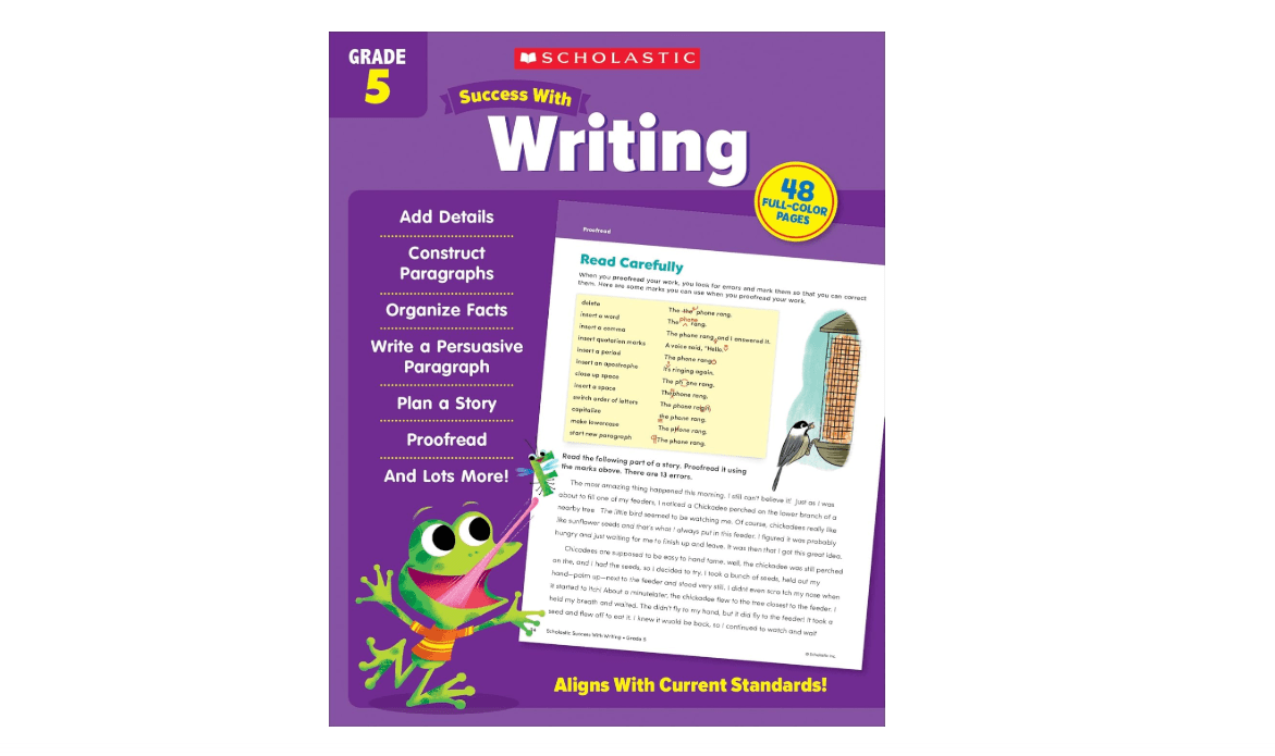 
Scholastic Success with Writing Grade 5 Workbook