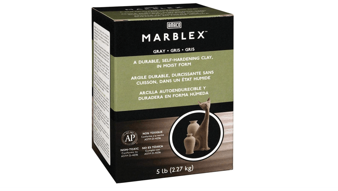 AMACO Arcilla autoendurecente Marblex™, 5 libras.
