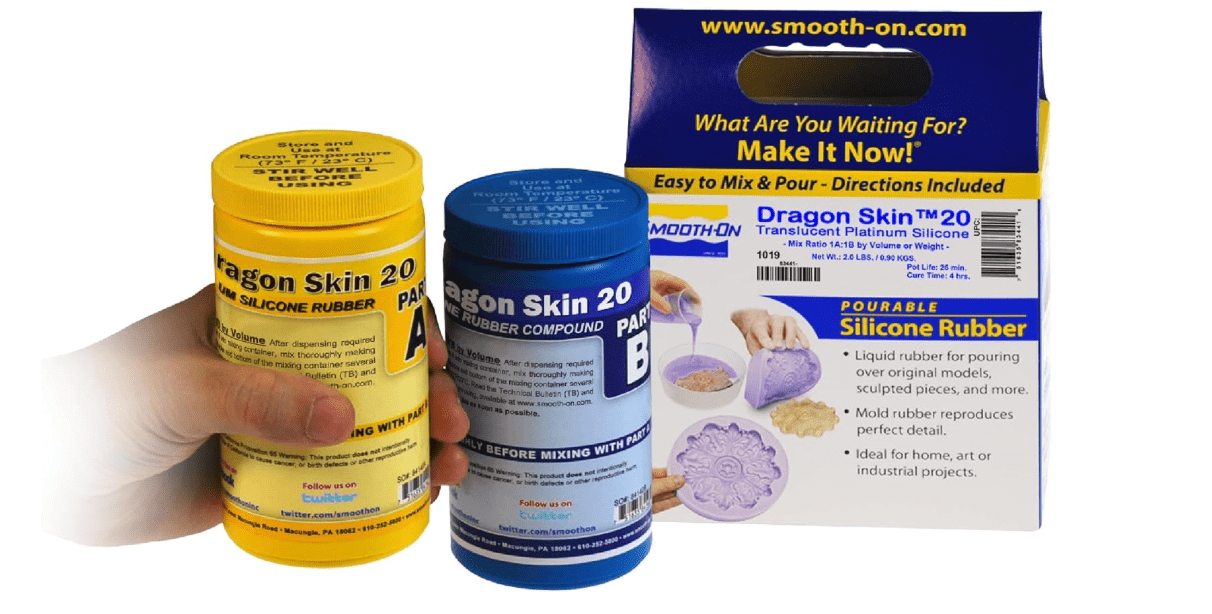 Smooth-On Dragon Skin 20 Molde de goma de silicona - Unidad de prueba