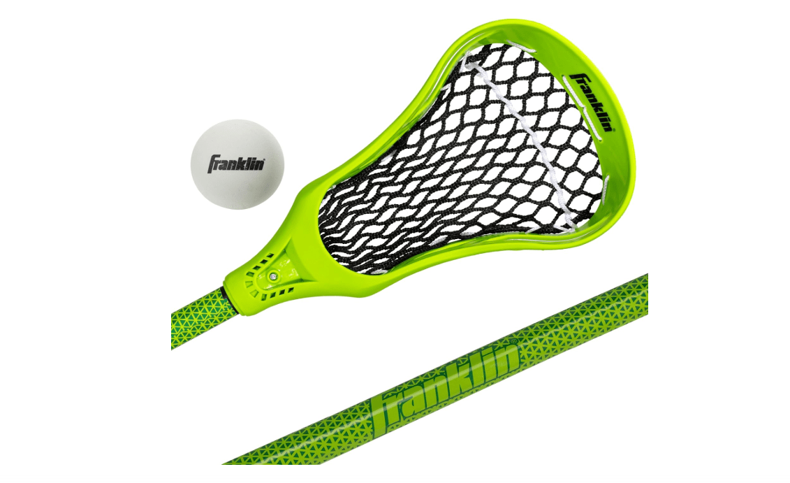 
Franklin Sports Future Champs Youth Lacrosse Stick + Ball Set, 32-Inch Kids Practice Stick, Beginner Plastic Lacrosse Stick for
