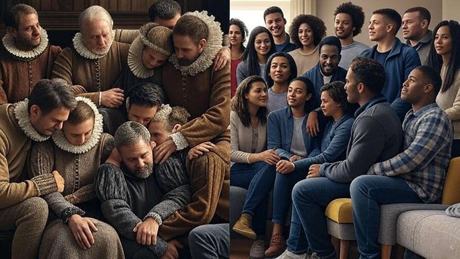 Historical and modern community support during crisis and empathy