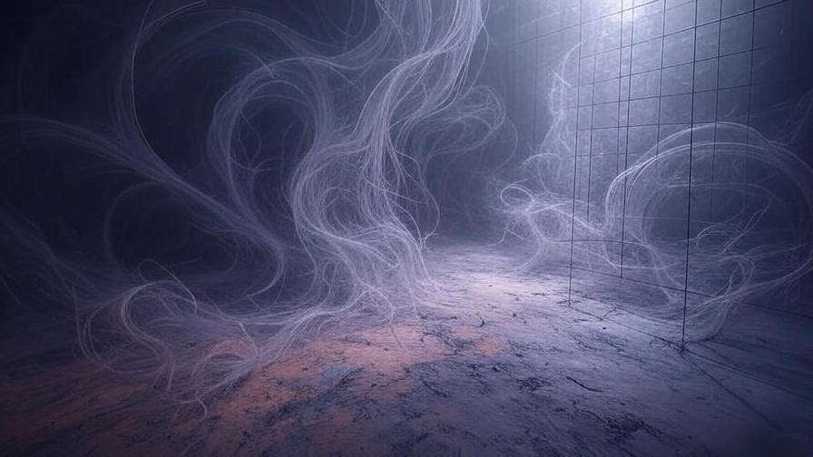 Abstract swirling patterns and mathematical grid symbolizing madness and genius in the Proof screenplay