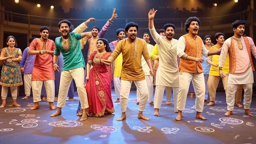 Indian adaptation of Shakespeare play with actors in traditional attire