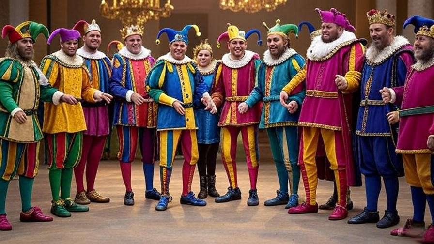Comedic and historical Shakespeare play scenes for balance