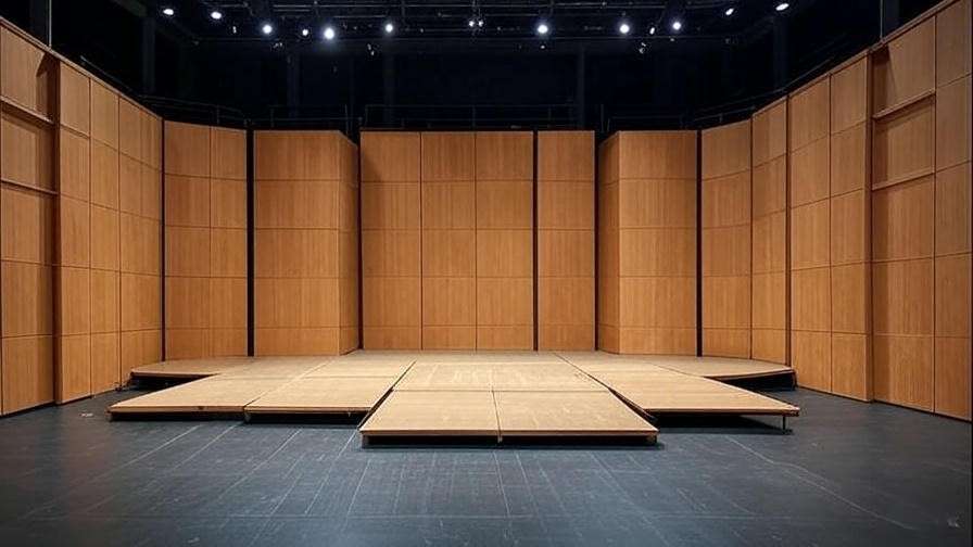 Flexible modular stage design rooted in Shakespearean stagecraft principles