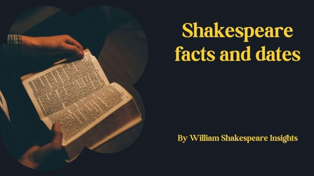 Shakespeare facts and dates