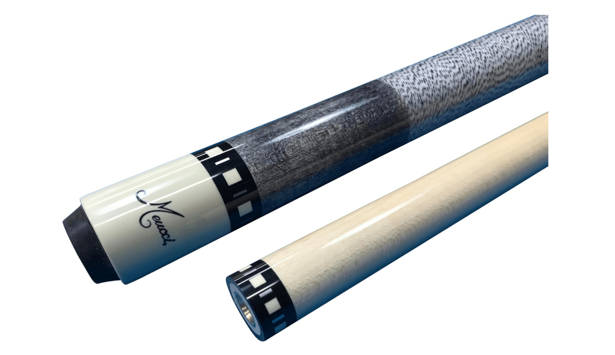  Meucci SB1-S - Taco de billar hecho a mano, mancha gris humo + estuche rígido