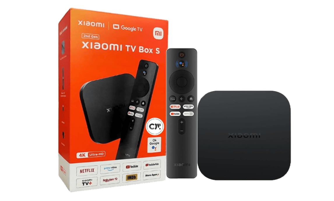 
Xiaomi TV Box S 2nd Gen - 4K Ultra HD Streaming Media Player, Google TV Box with 2GB RAM 8GB ROM, 2.4G/5G Dual WiFi, Bluetooth 5.2 & Dolby Audio