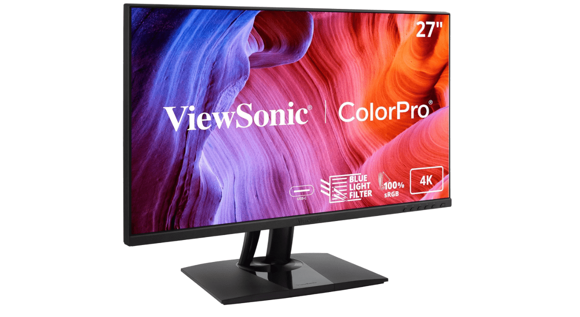 
ViewSonic VP2756-4K 27 Inch 4K UHD IPS Ergonomic Monitor with Ultra-Thin Bezels, Color Accuracy, Pantone Validated, 60W USB C