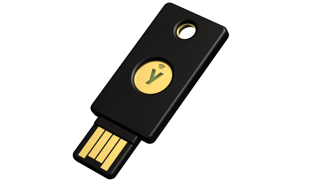 
Yubico - YubiKey 5 NFC - Two-Factor authentication (2FA) Security Key, Connect via USB-A or NFC, FIDO Certified - Protect Your Online Accounts