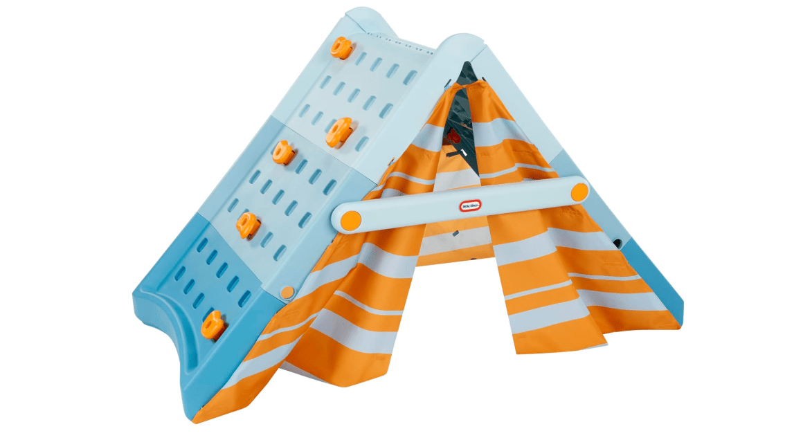 
Little Tikes Campin’ & Climb Wall, Active Play Climbing Wall and Tent, for Boys and Girls Ages 3+ Years