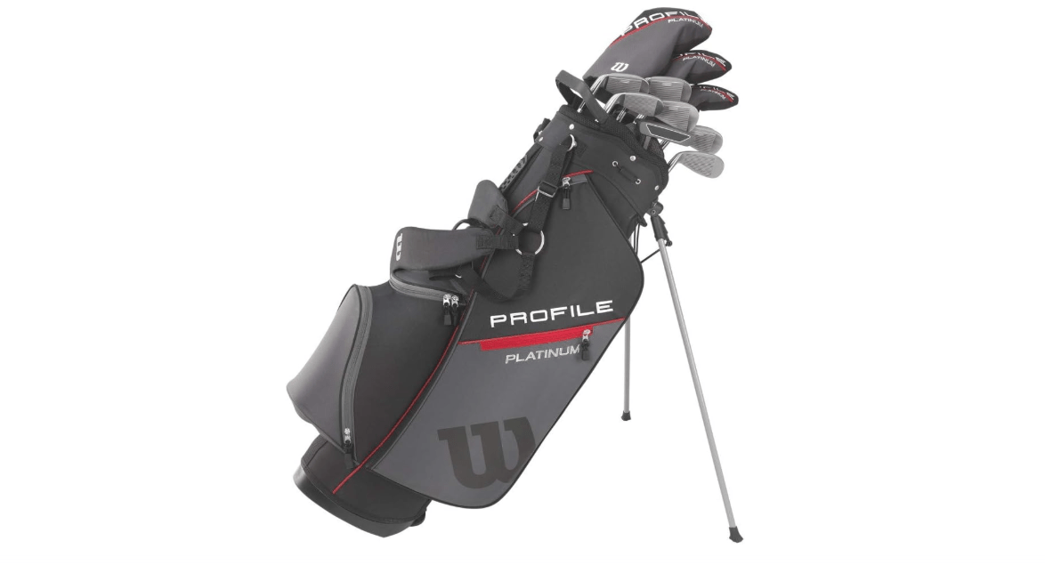  WILSON Men's Profile Platinum Complete Golf Club Package Set - Right Handeded, Stand Bag