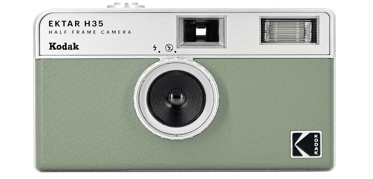 
KODAK EKTAR H35 Half Frame Film Camera, 35mm, Reusable, Focus-Free, Lightweight, Easy-to-Use (Sage) (Film & AAA Battery are not Included)