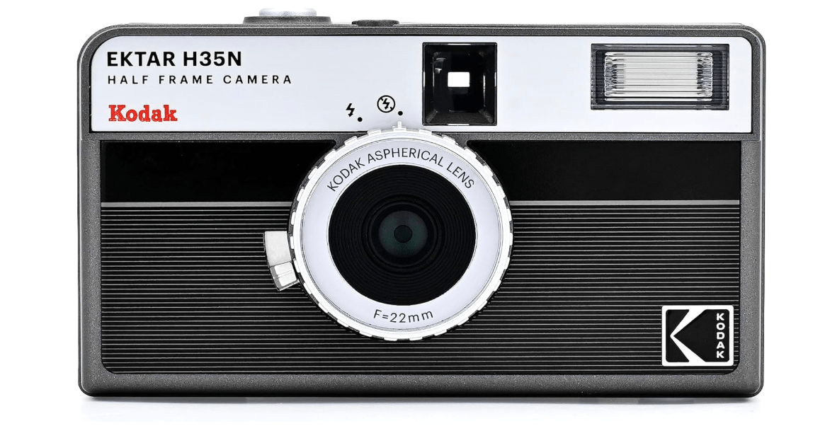 
KODAK EKTAR H35N Half Frame Film Camera, 35mm, Reusable, Focus-Free, Bulb Function, Built-in Star Filter, Coated Improved Lens (Film & AAA Battery are...
