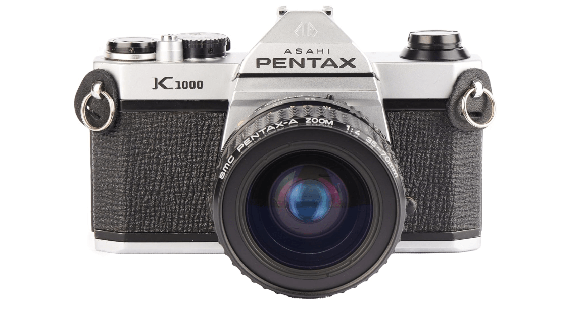 
Pentax K1000 Manual Focus SLR Film Camera with Pentax 50mm Lens