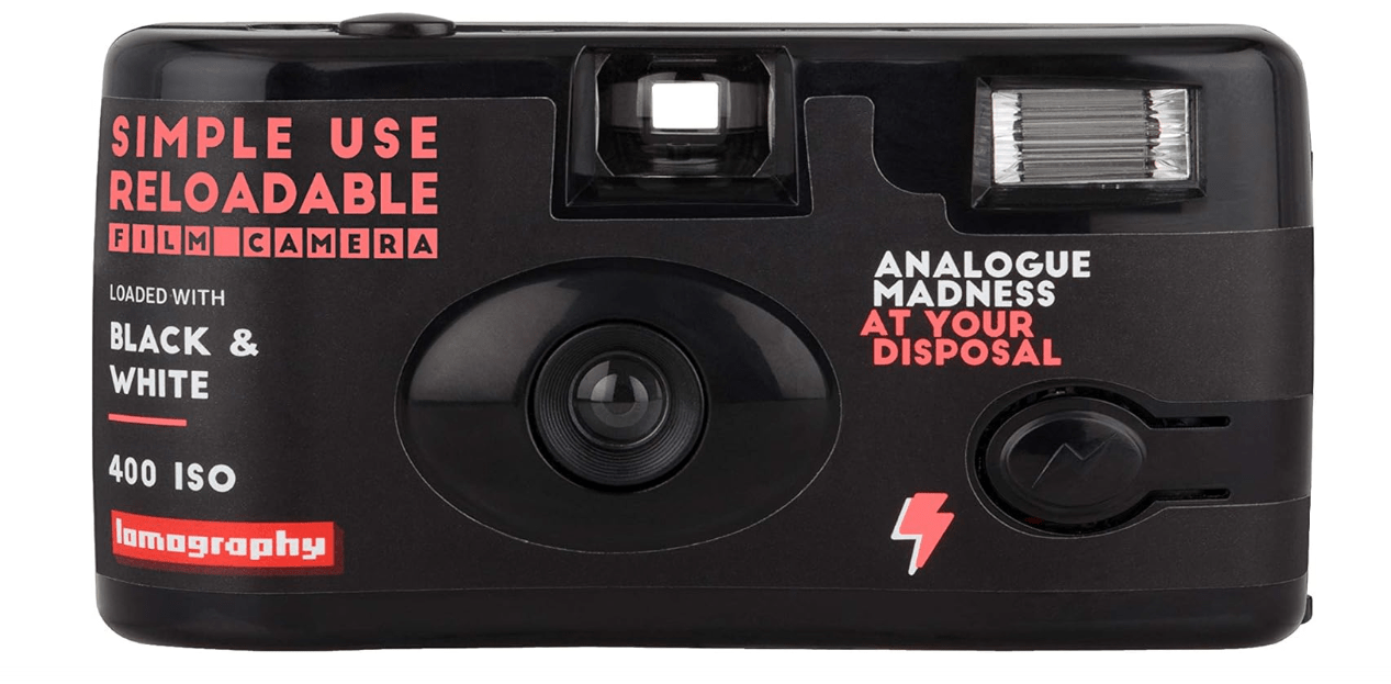 
Lomography Simple Use Reloadable Film Camera Black & White Film