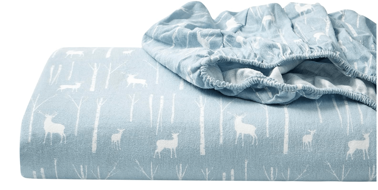 
Eddie Bauer - Queen Sheets, Cotton Flannel Bedding Set, Brushed For Extra Softness, Cozy Home Decor (Birch Forest, Queen)