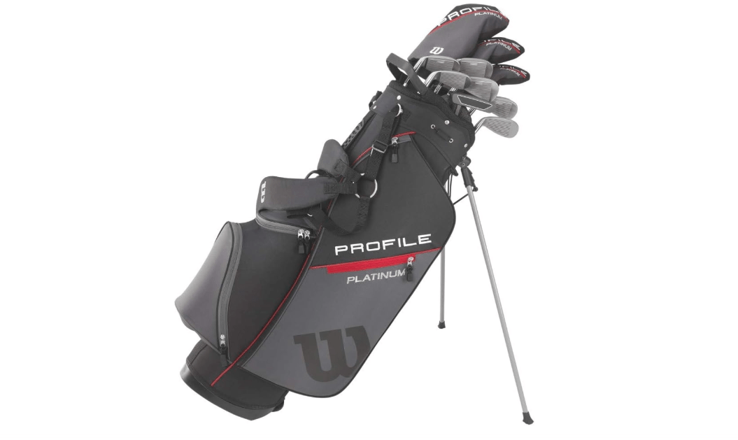Wilson Men's Profile Platinum Complete Golf Club Package Set - Right Handeded, Stand Bag