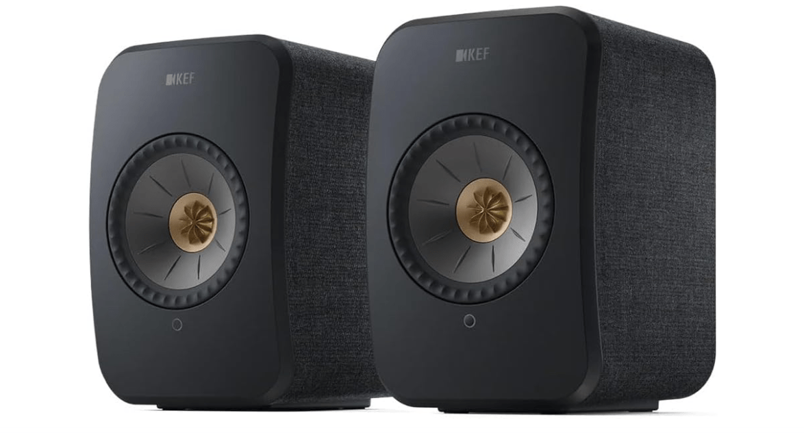 KEF LSX II Wireless HiFi Speaker System (Carbon Black)