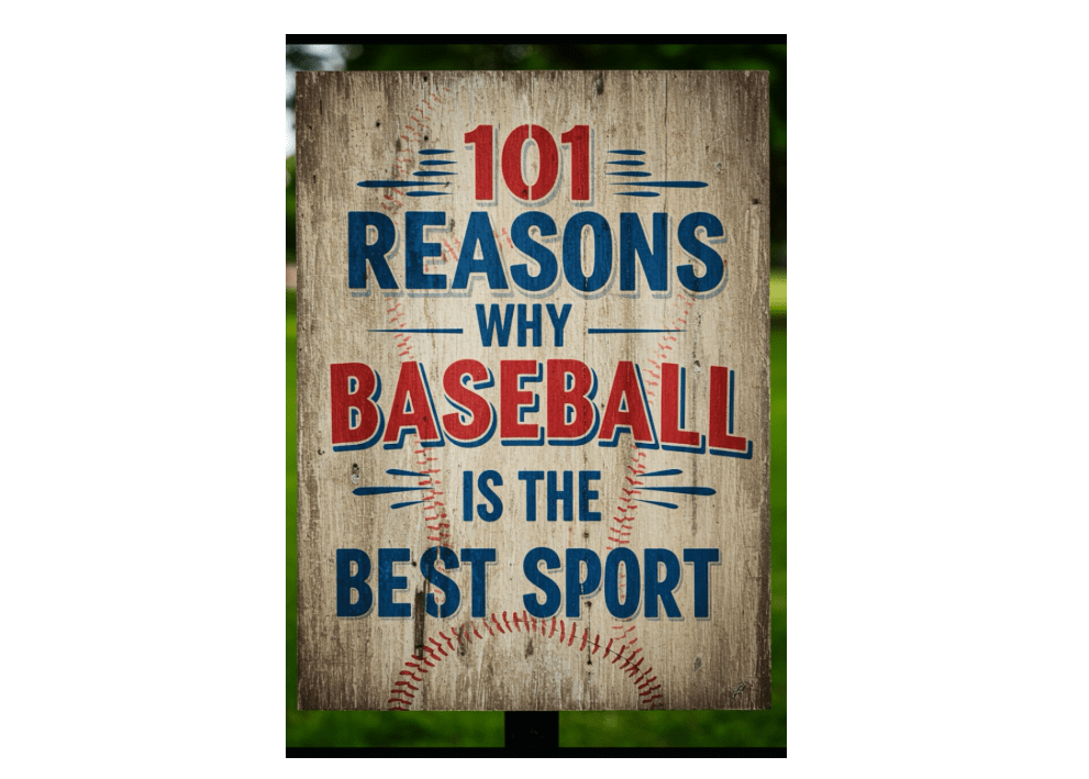 101 Reasons Why Baseball Is The Best Sport: Play Ball !