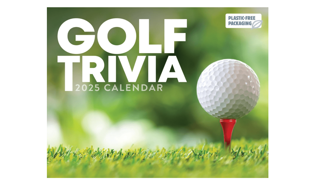 
2025 Golf Trivia Boxed Calendar: Plastic Free Packaging