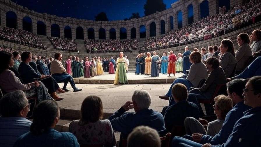 Opera performance at Verona Roman Arena cultural event