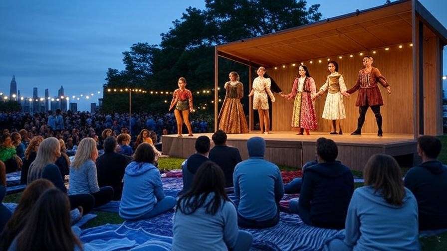 Modern Brooklyn Shakespeare performance event, connecting 195 Montague St legacy to today's cultural scene