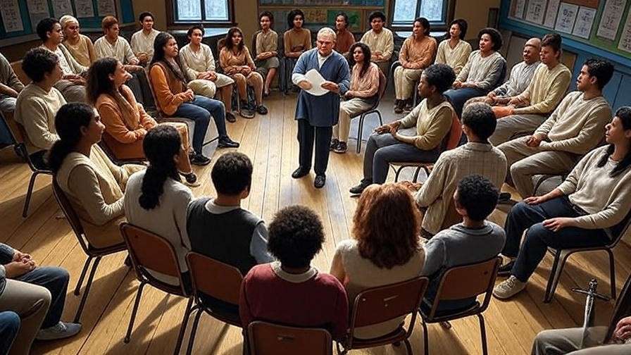 Students performing free one act Shakespeare plays in educational setting.