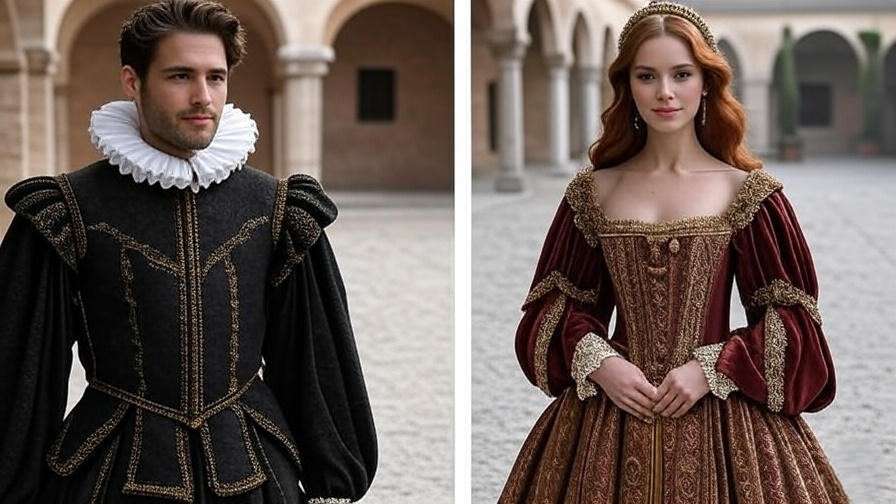 Renaissance doublet and gown comparison from Romeo and Juliet 1968 costumes