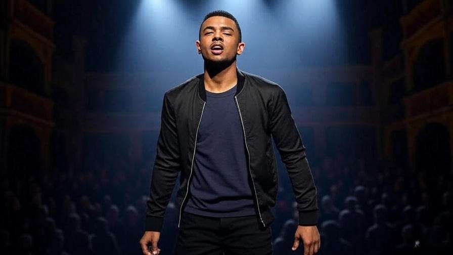 Modern theater adaptation of Romeo on stage, showcasing his cultural legacy from Shakespeare’s Romeo and Juliet.