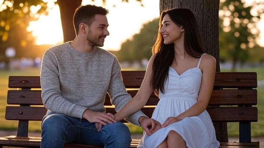 Modern couple reflecting on love lessons from Romeo and Juliet, inspired by Shakespeare’s tragic hero.