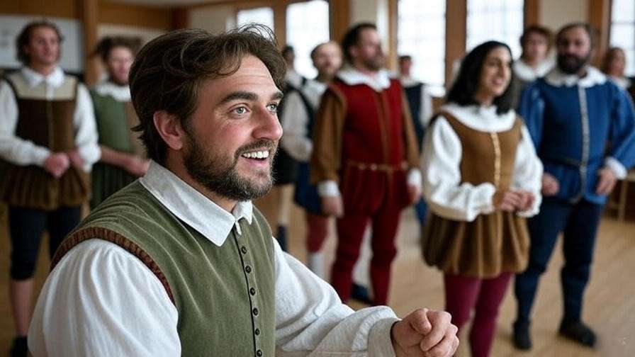 Shakespeare workshop in Carmel Hamlet with participants in costumes