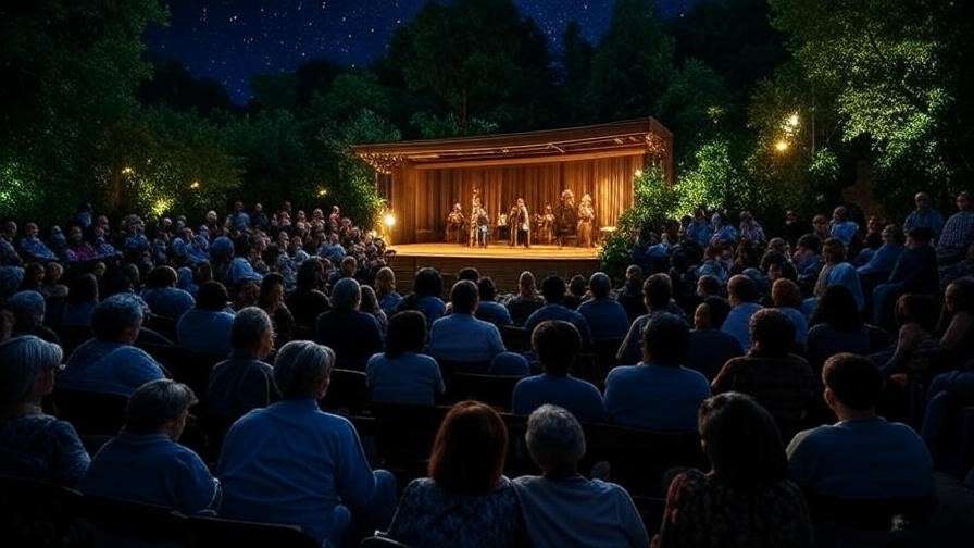 Solvang Festival Theater outdoor Shakespeare performance near Hamlet Inn