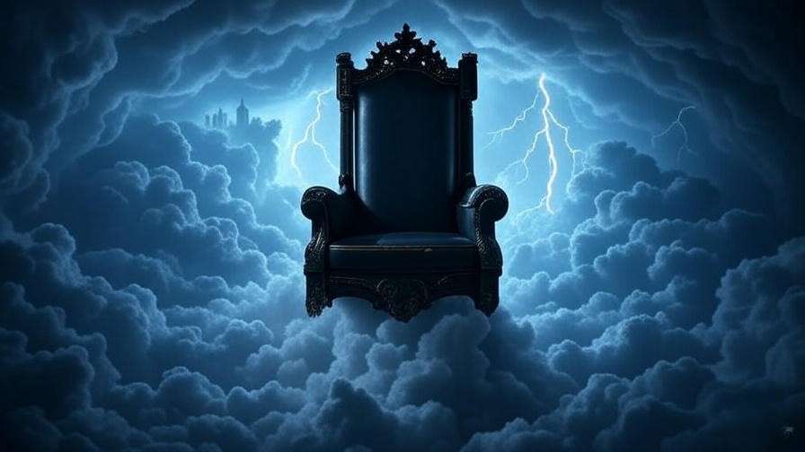 Abstract throne symbolizing ambition in Macbeth Act 1 summary