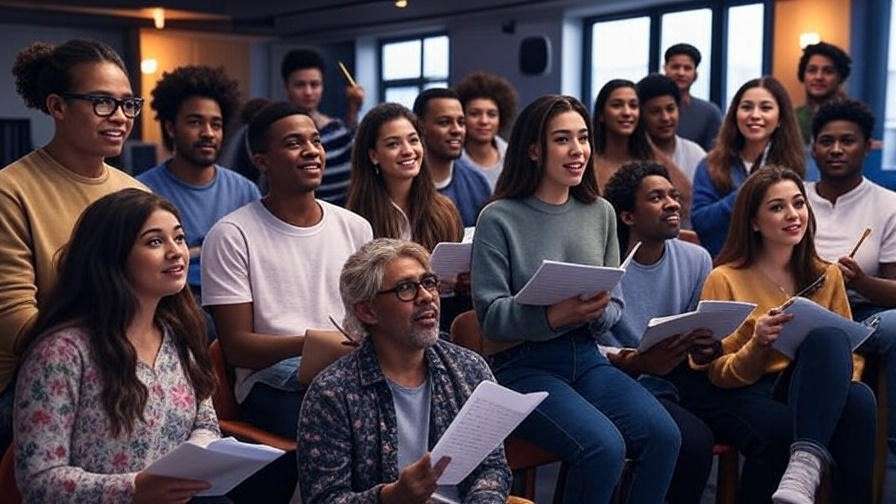 Young actors in a Shakespeare workshop at Merchants Walk Theater, fostering the next generation of performers