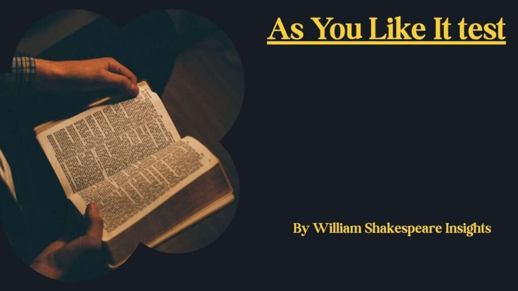 As You Like It test