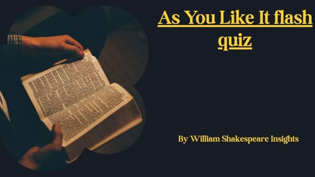 As You Like It flash quiz