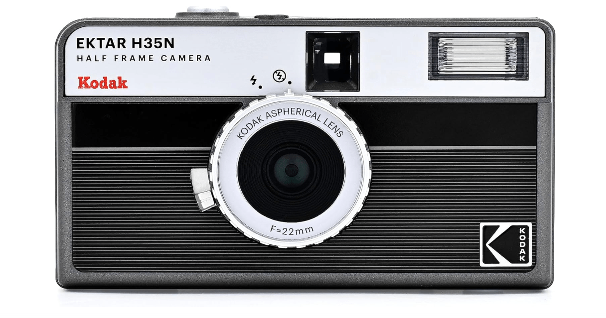 
KODAK EKTAR H35N Half Frame Film Camera, 35mm, Reusable, Focus-Free, Bulb Function, Built-in Star Filter, Coated Improved Lens (Film & AAA Battery are...