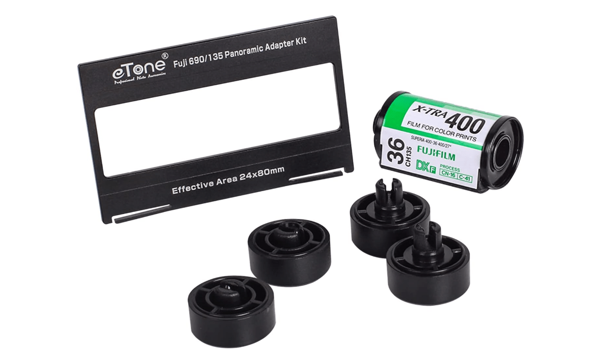 
eTone Adapter Kit for Fujifilm 690 6x9 Camera to 135 Medium Format Panorama Photo.