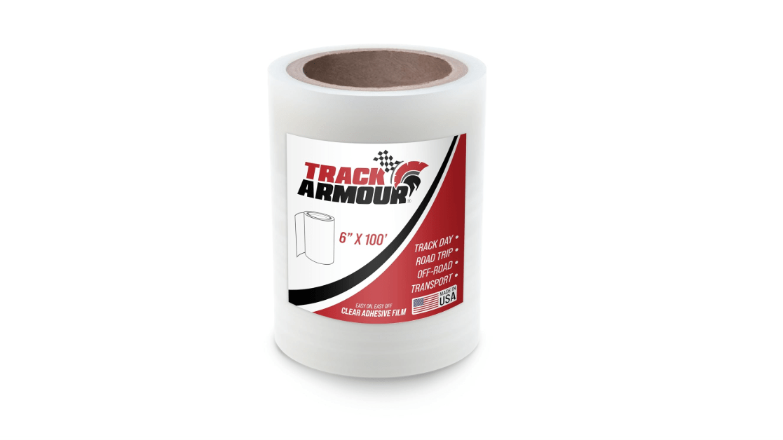 
[TRACK ARMOUR] 6" x 100' - Temporary Paint Protection Film for Car, Truck or Motorcycle. Clear Adhesive Film to Protect Paint, Clear Bra or Wrap for...