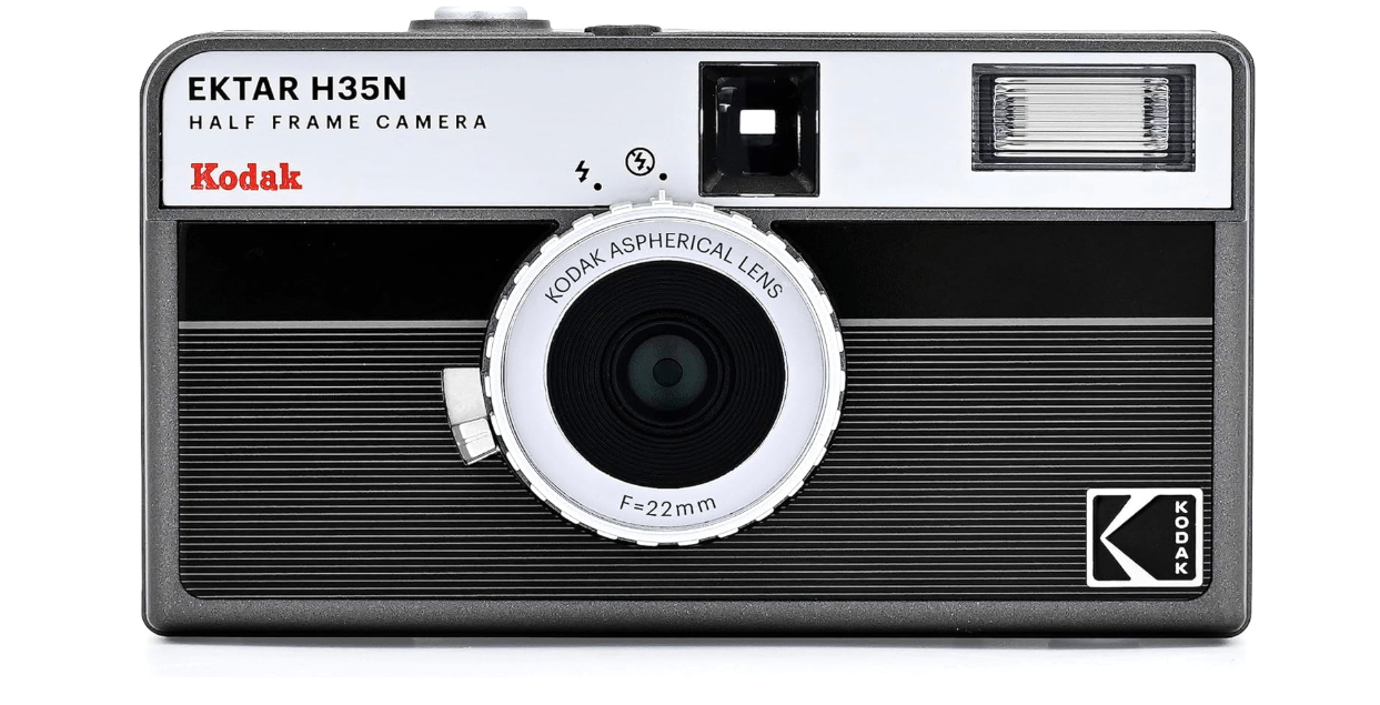 
KODAK EKTAR H35N Half Frame Film Camera, 35mm, Reusable, Focus-Free, Bulb Function, Built-in Star Filter, Coated Improved Lens (Film & AAA Battery are...