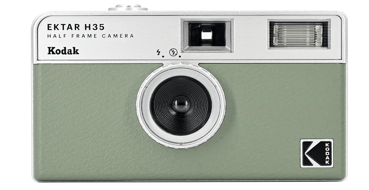 
KODAK EKTAR H35 Half Frame Film Camera, 35mm, Reusable, Focus-Free, Lightweight, Easy-to-Use (Sage) (Film & AAA Battery are not Included)