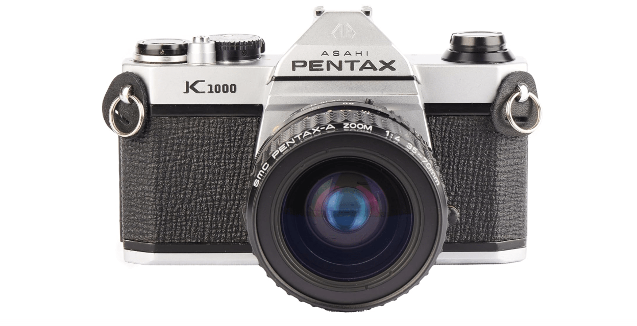 
Pentax K1000 Manual Focus SLR Film Camera with Pentax 50mm Lens