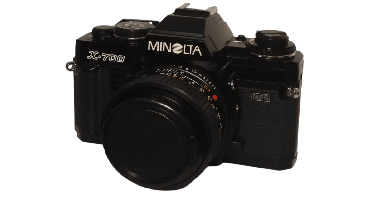 
Minolta X-700 35mm Film SLR with Minolta MD 50mm 1:2 Manual Focus Lens