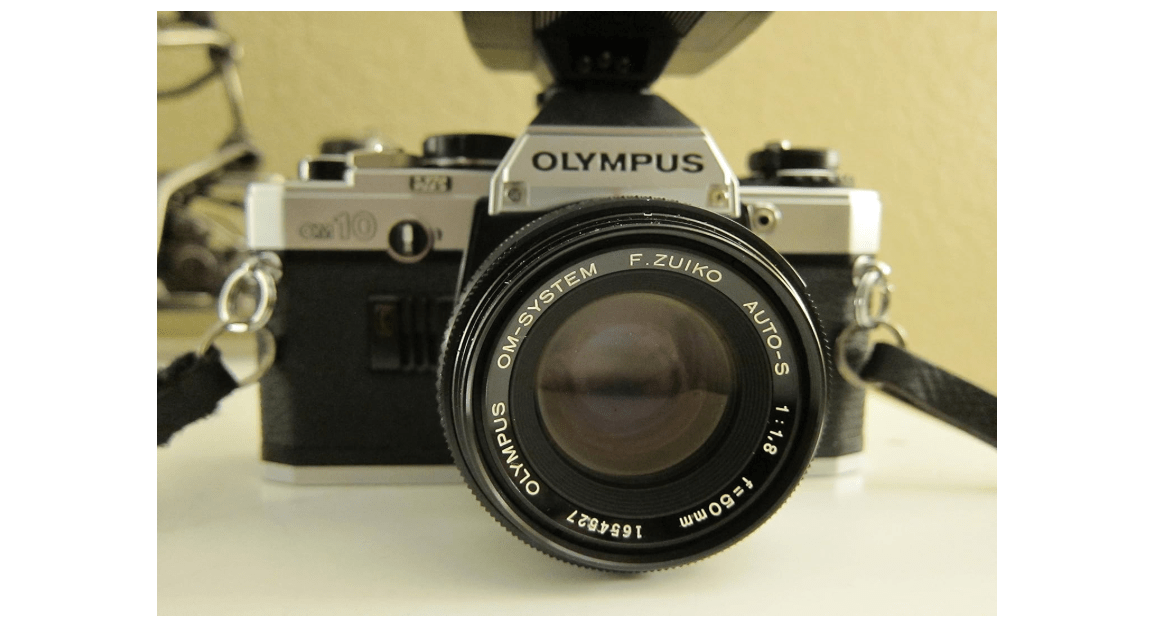 
Olympus OM-10 OM10 35mm Manual Focus Film Camera And Lens Combo
