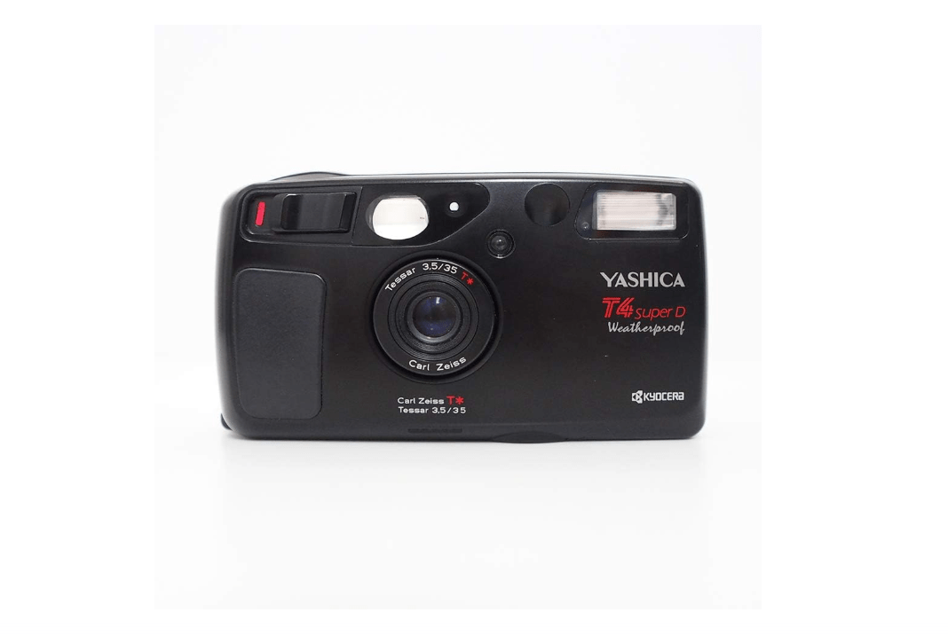 
KYOCERA Yashica T4 Super D Carl Zeiss T Tessar 3.5/35 Cámara de película resistente a la intemperie