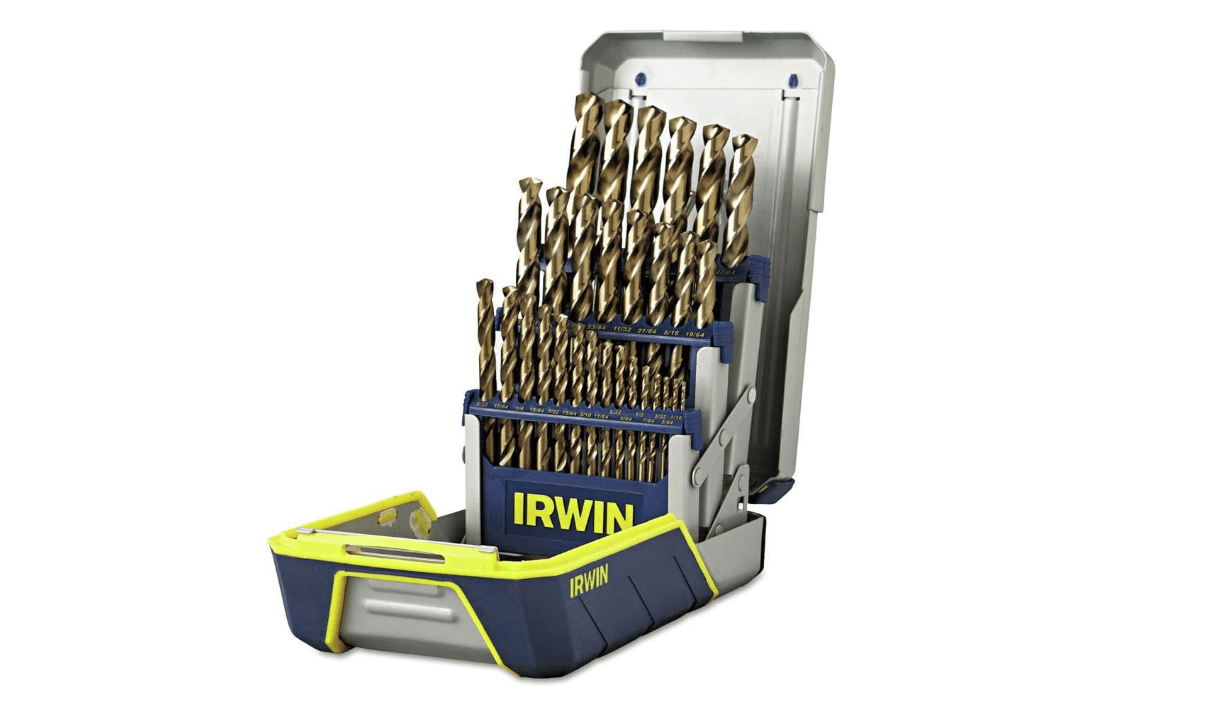 IRWIN Drill Bit Set, M35 Cobalt Alloy Steel Steel, 29-Piece (3018002) 