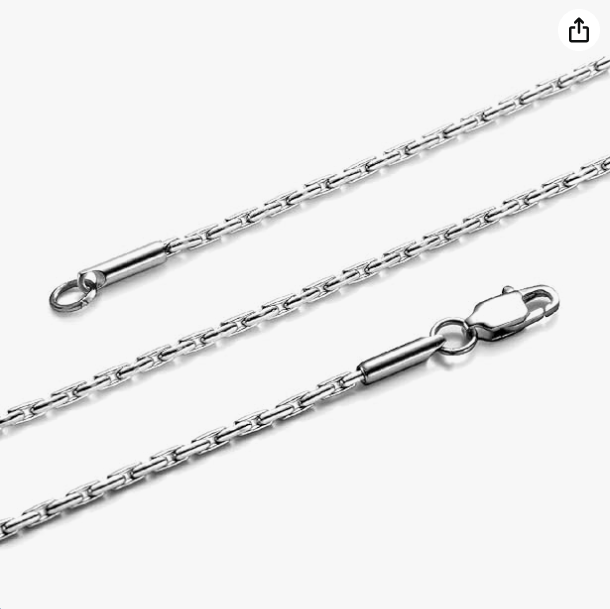 Style Titanium Stainless Steel Mens Womens Italy Final Fantasy Chain Necklaces 2mm Unisex
